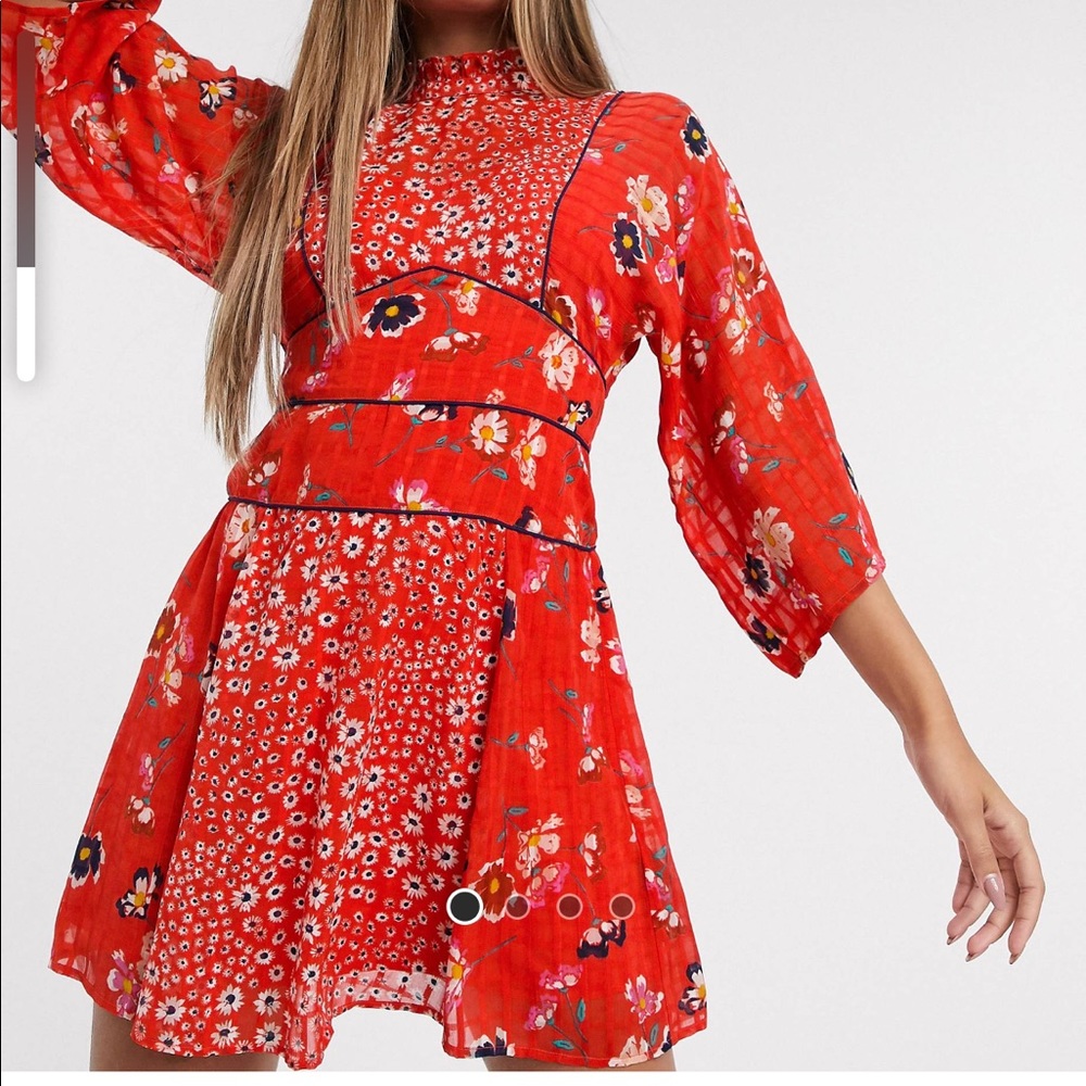 ASOS high neck mini dress